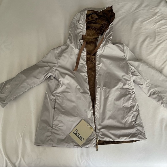 Herno Monogram Motif Reversible Hooded Jacket - Picture 10 of 13